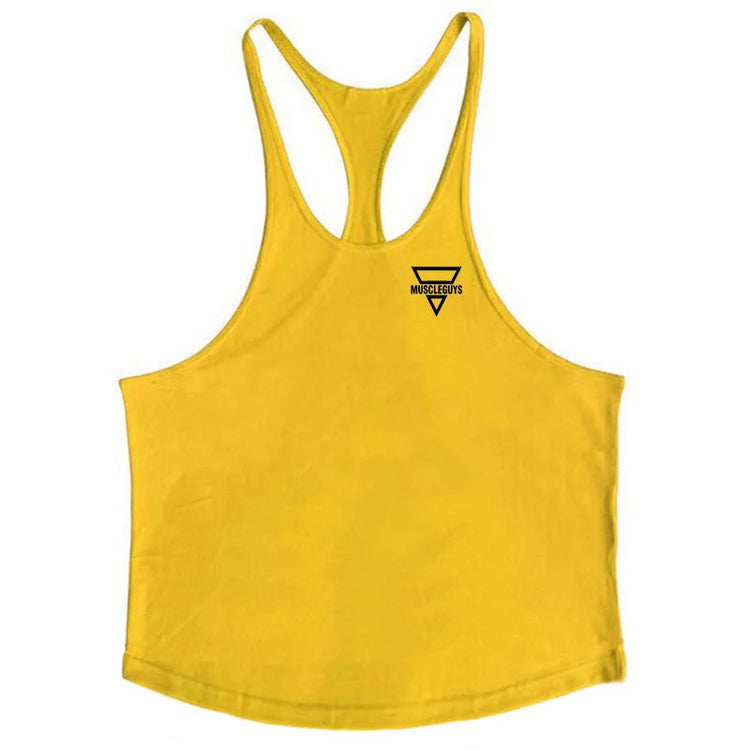 2022 New Fashion Men Gym Tank Top Fitness Y Back Clothing Summer Men&
