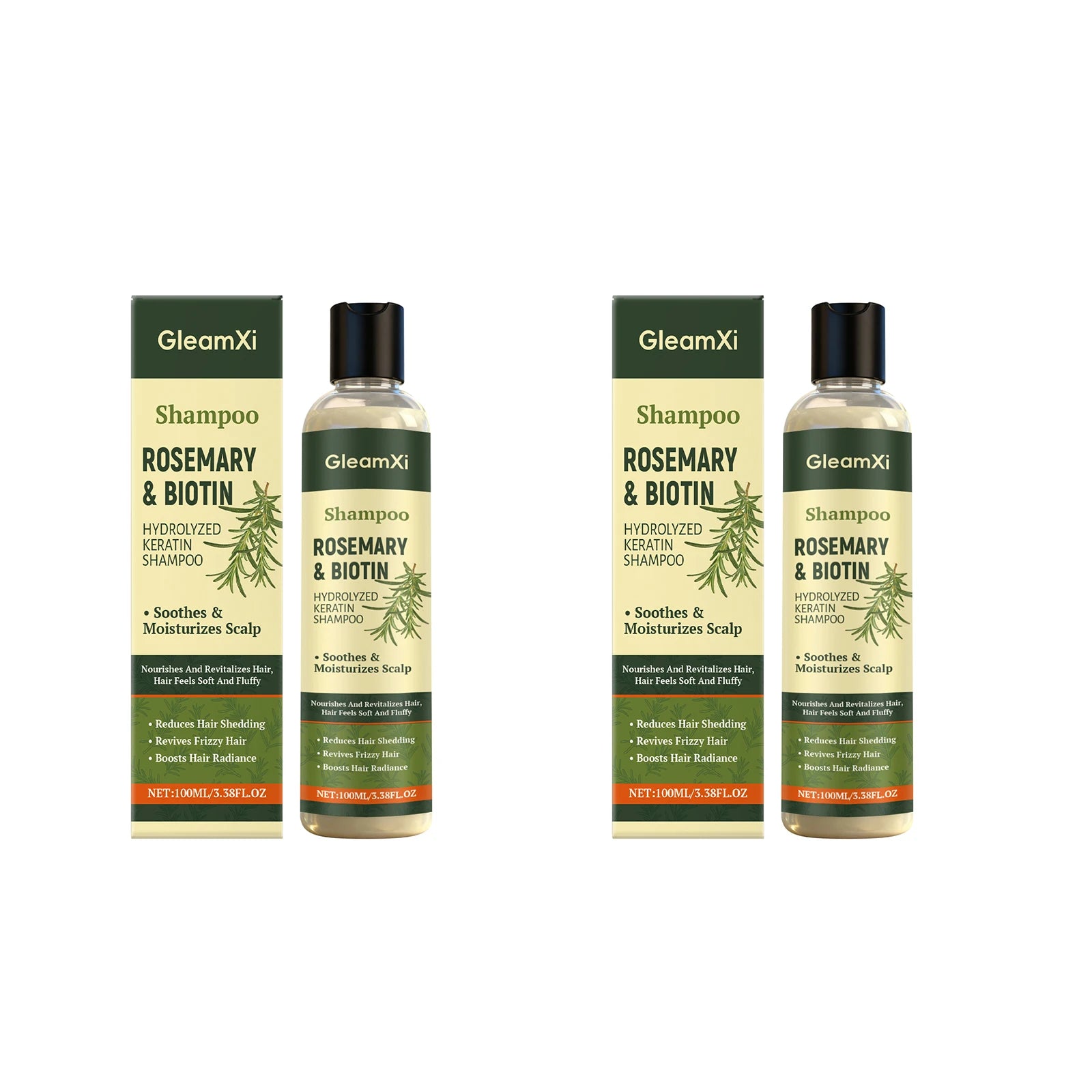Rosemary Shampoo Thickening Volumizing Nourishing Oil Control Dry Damaged Repair Scalp Cleansing Smoothing Strengthening Shampoo