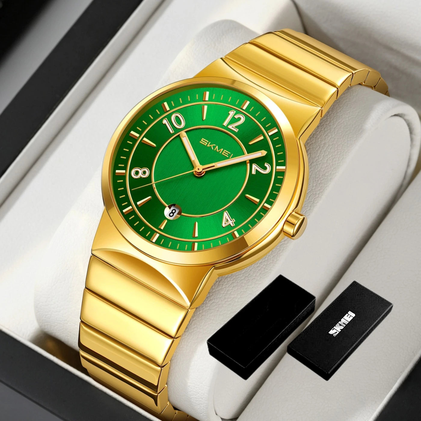 9401 Luxury Mens Steel Band Watch Original Business Quartz Wristwatch Waterproof Watches for Man Clock Reloj Hombre 2026 Khamik Shop Online