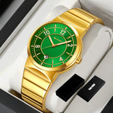 9401 Luxury Mens Steel Band Watch Original Business Quartz Wristwatch Waterproof Watches for Man Clock Reloj Hombre 2026 Khamik Shop Online