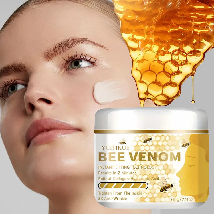 YUITIKUE Bee Venom Face Cream 60g with Retinol Collagen & Hyaluronic Acid 2-Minute Lifting Skin Care Khamik Shop Online