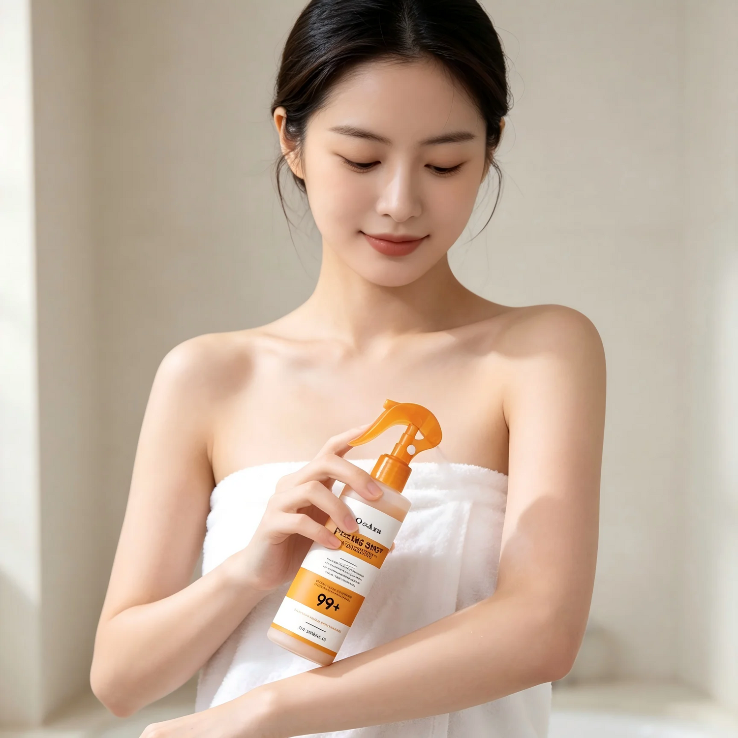 OceAura Peel Shot Kojic Acid Turmeric Spray Moisturizing Skin Brightening AHA PHA Nicotinamide Scrub Body Exfoliant Spray 100ml Khamik Shop Online