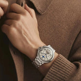 Mens Quartz Watch Stainless Steel Business Dress Wristwatch Roman Numeral Dial Daily Waterproof Gift Watch for Men Khamik Shop Online