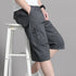 Mens Cargo Shorts Knee Pants Zipper Pocket Summer Cotton Shorts Climbing Jogger Elastic Waist Sports Wear Khamik Shop Online