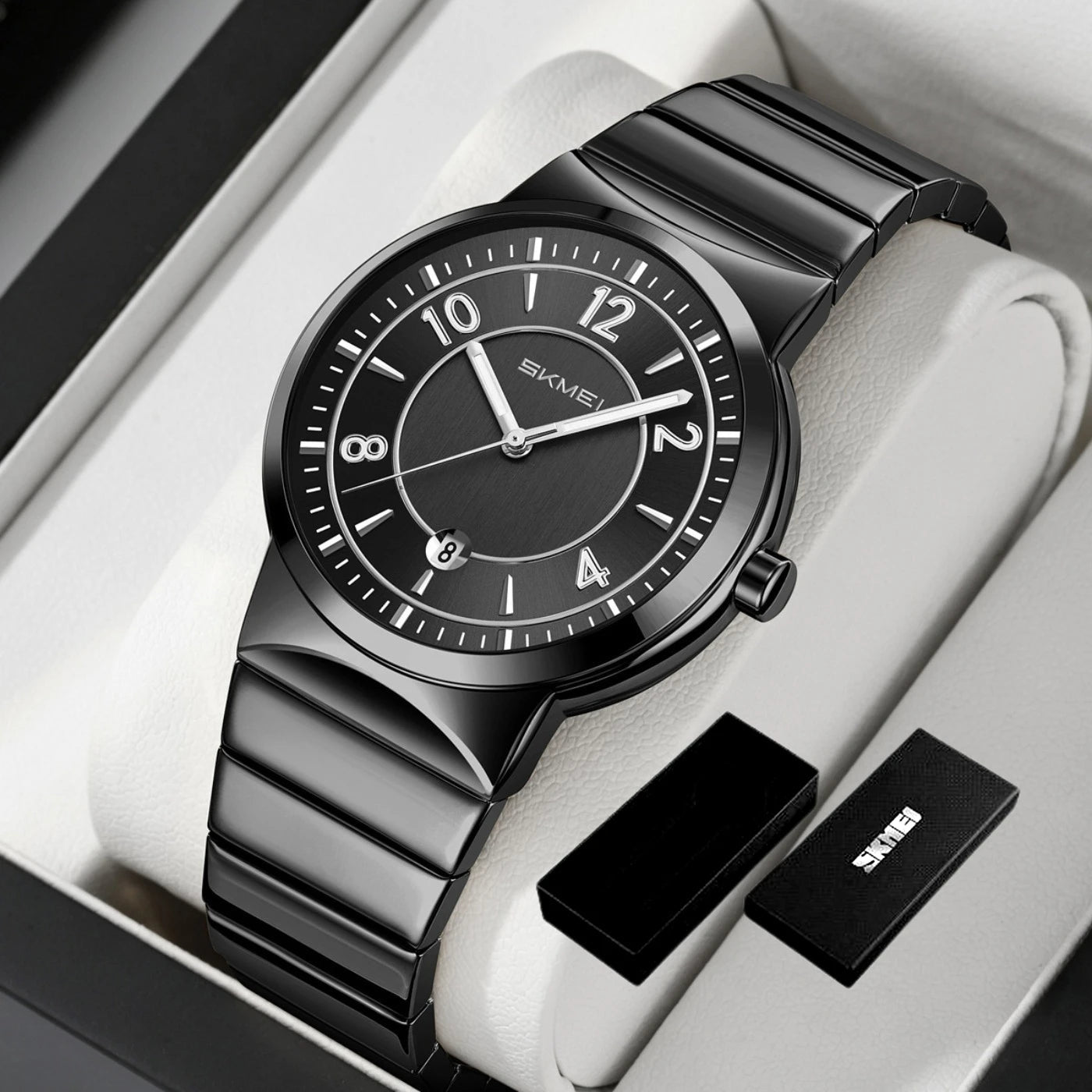 9401 Luxury Mens Steel Band Watch Original Business Quartz Wristwatch Waterproof Watches for Man Clock Reloj Hombre 2026 Khamik Shop Online