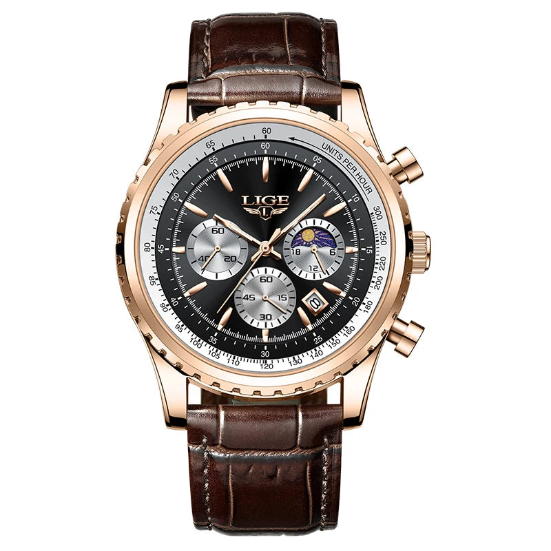 2025  Top Brand Luxury New Men Watch Quartz Man Watches Waterproof Luminous Watch for Men Date Chronograph Sport Wristwatch
