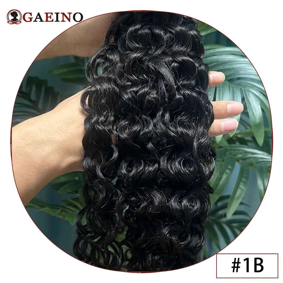 Water Wave Human Hair Weft Extension Dirty Blonde Curly Hair Sew In Weft Hair Extensions Double Weft Remy Hair Wet And Wavy 100G Khamik Shop Online