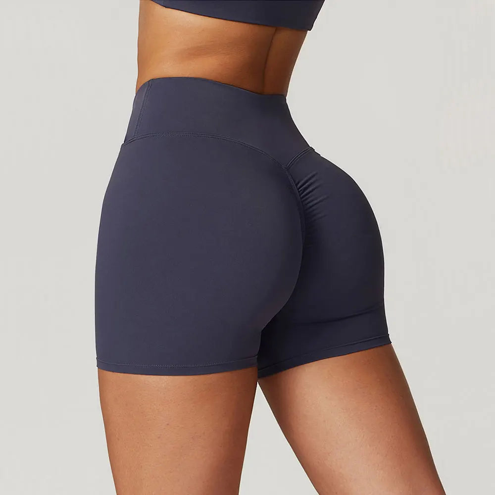 Yoga Shorts Women High Waist Workout Shorts Fitness Yoga Tights Lift Butt Fitness Ladies Yoga Gym Running Short Pants Sportswear Khamik Shop Online