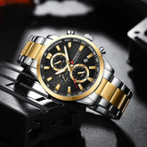 CURREN Casual Quartz Chrono Sport Watches Brands for Men Stainless Steel Bracelet Multifunction Dial 2023 Wristwatch with Date Khamik Shop Online