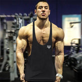 2022 New Fashion Men Gym Tank Top Fitness Y Back Clothing Summer Men&