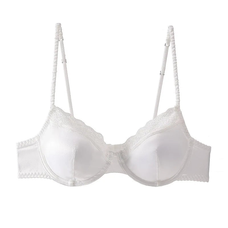 French Satin Brief Sets Sexy Lace Lingerie Bra for Women  Ultra-thin Bra Set for Women Sexy Lingerie Set Womens Lingerie Set Khamik Shop Online