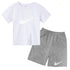 Summer Brand White T-shirt+Shorts Two-piece Set Kids New Clothing Fashion Letter Boy Girl3-13Yrs Sports Short-sleeved Casual Set Khamik Shop Online