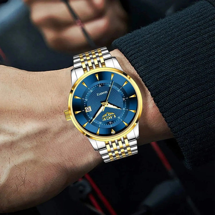 LIGE New 2026 Luxury Man Watch Waterproof Stainless Steel Luminous Date Watch Fashion Simple Casual Man’s Quartz Watches Box Khamik Shop Online
