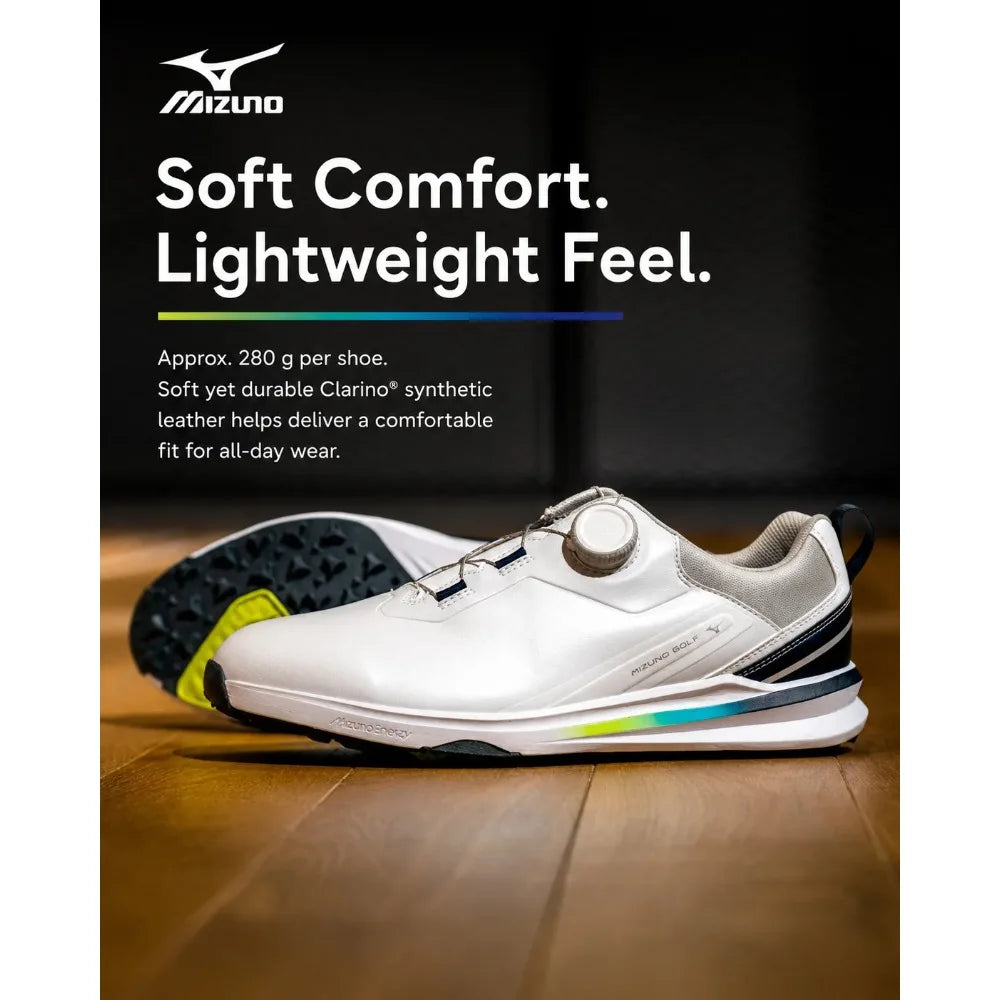 2026 New Mizuno Golf Shoes Mens BOA Closure Spikeless Trainers Anti-Slip Comfortable Athletic Outdoor Sports Sneakers 51GM265101 Khamik Shop Online