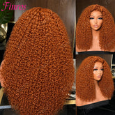 200% Density Ginger Orange Deep Wave Human Hair Wig 13x6 Hd Lace Front Human Hair Wig 