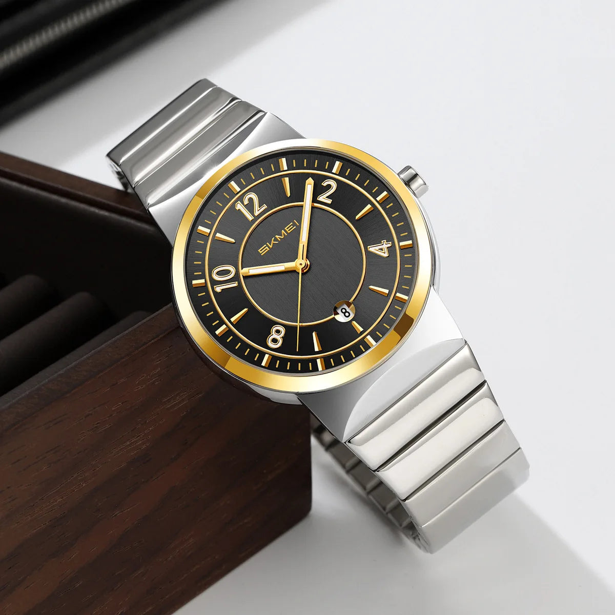 9401 Luxury Mens Steel Band Watch Original Business Quartz Wristwatch Waterproof Watches for Man Clock Reloj Hombre 2026 Khamik Shop Online