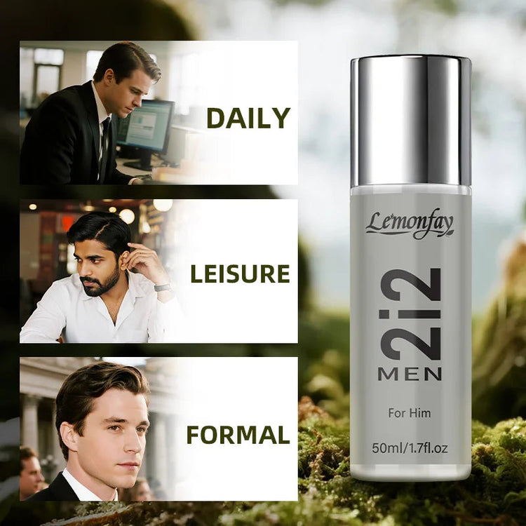 Lemonfay 2i2 Men Eau de Parfum - 50ml Natural Spray Long-Lasting Fragrance for Him, Daily Use Cologne Khamik Shop Online