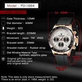 PAGANI DESIGN New VK63 Quartz Watch 40mm Men Wristwatch Chronograph Stainless Steel Waterproof Clock Top Brand Gift Watches Man Khamik Shop Online