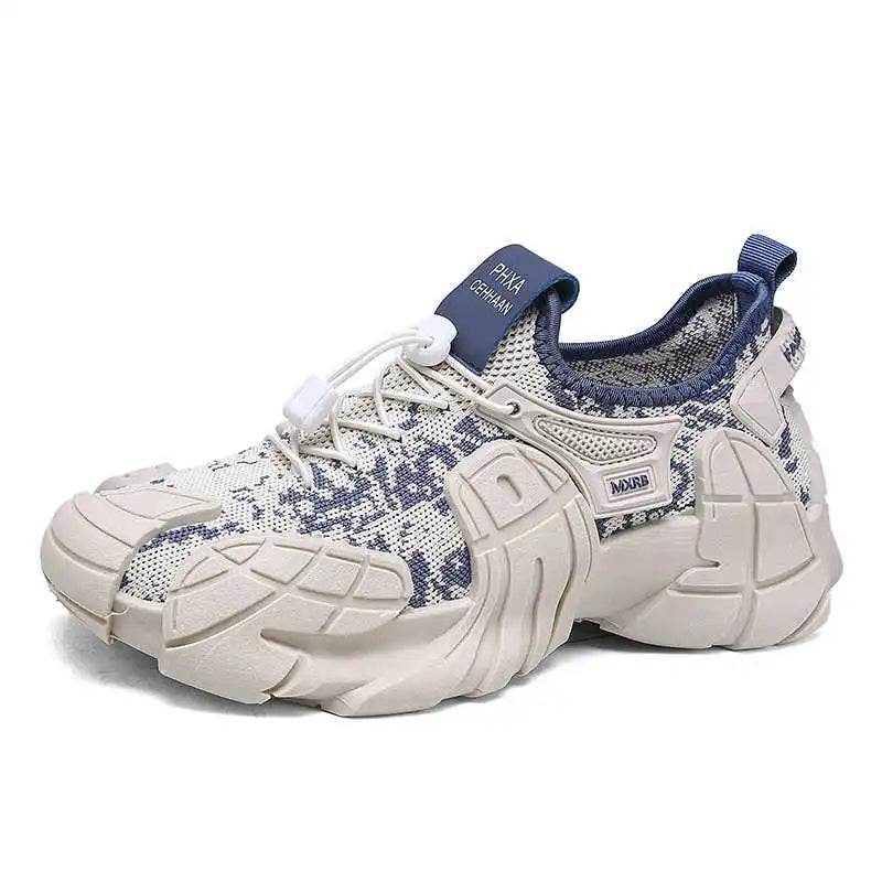 Height Increasing Normal Leather Boots Luxury Woven Shoes Basketball Men&