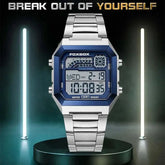 FOXBOX Fashion Luxury Digital Man Watch Casual Sports Date Waterproof Luminous Watches for Men Movement Electronic Watches Male Khamik Shop Online