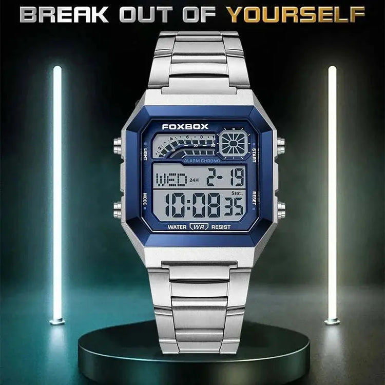 FOXBOX Fashion Luxury Digital Man Watch Casual Sports Date Waterproof Luminous Watches for Men Movement Electronic Watches Male Khamik Shop Online