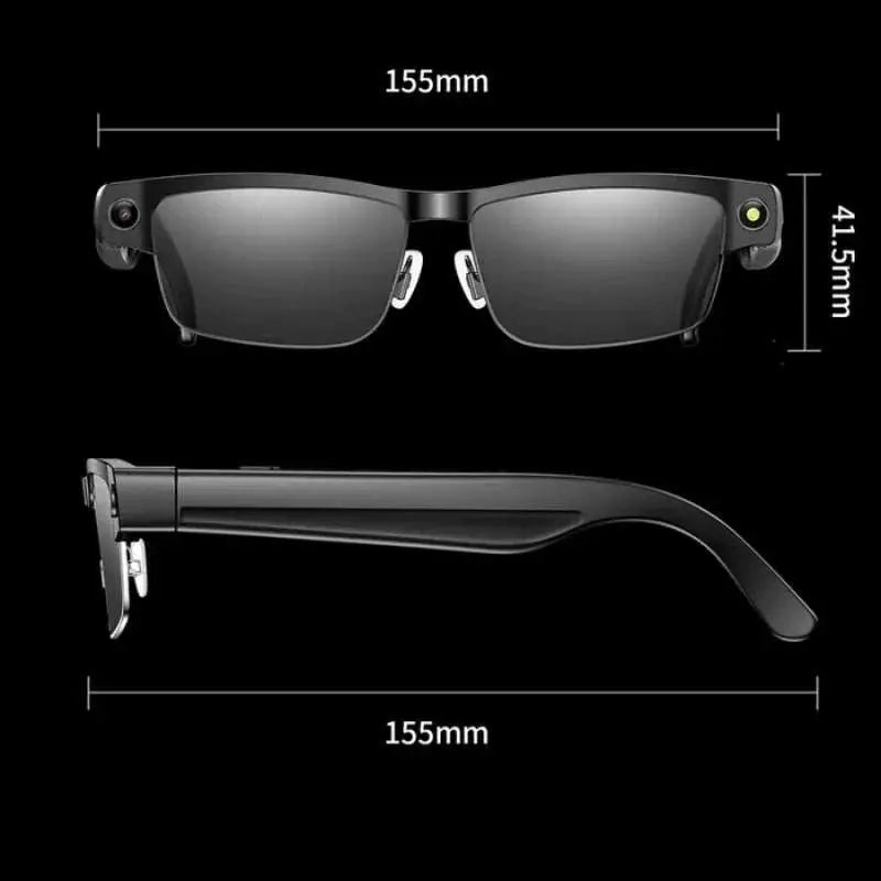 1 pair L802 AI smart sunglasses 8-megapixel HD camera anti-shake waterproof translation video recording calling photo-taking Khamik Shop Online