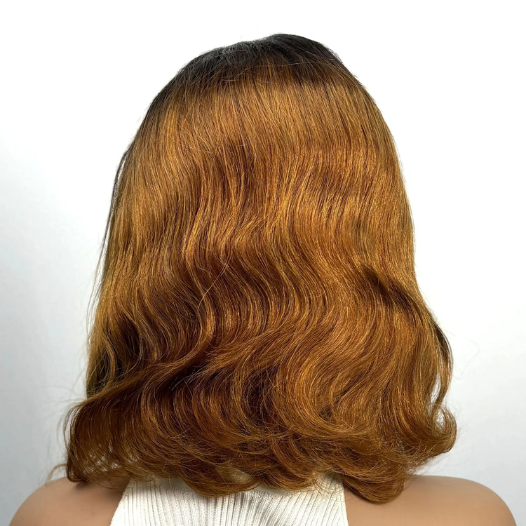 250% Density Colored Body Wave Human Hair Wigs 12inch 12A 100% Human Hair 4x4 Transparent Lace Closure Wavy Hair Wigs for Women Khamik Shop Online