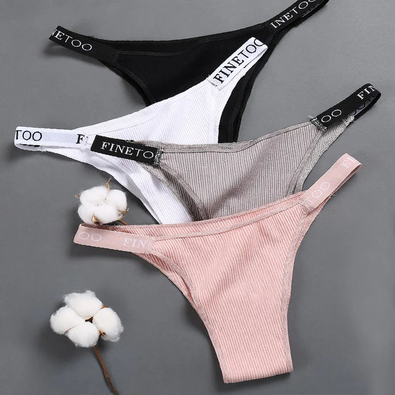 Women'S Panties Cotton Briefs Female Underpants Sexy Panties Thong Pantys Solid Color Intimates Lingerie Women Underwear