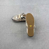 New Splicing Woven Hollow Sneakers 2026 Spring and Summer Buckle Non-slip Casual Single Shoes Khamik Shop Online
