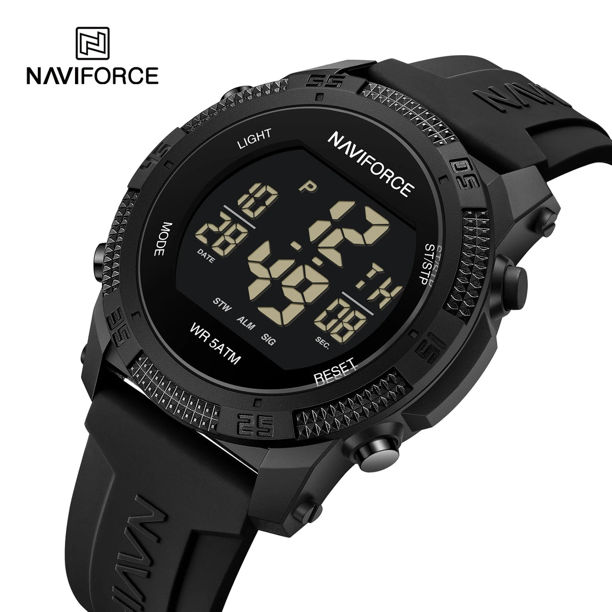 Brand Original Men Fashion Watch Water Resistant Personality Wristwatches Luxury Silicone Strap Electronic Clock 2024