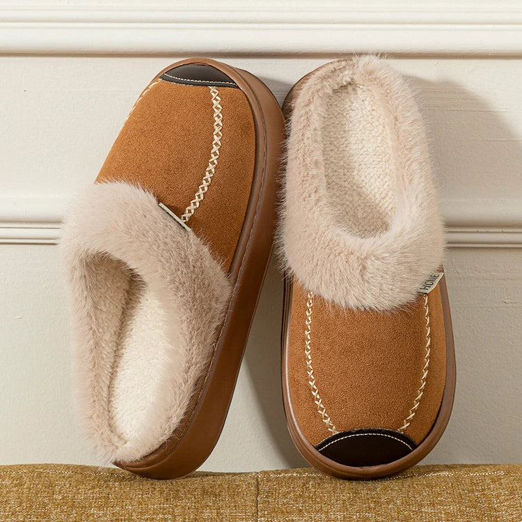 Fashion Women Slippers Winter Soft Thick Soled Indoor and Outdoor Warmth Comfort Breathable Non Slip Casual Couple Home Shoes Khamik Shop Online