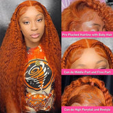 220% Density Ginger Orange Water Wave 