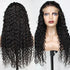 180% Density Full 4x4 Transparent Lace Front Jerry Curl Human Hair Wig Cerise Alfie