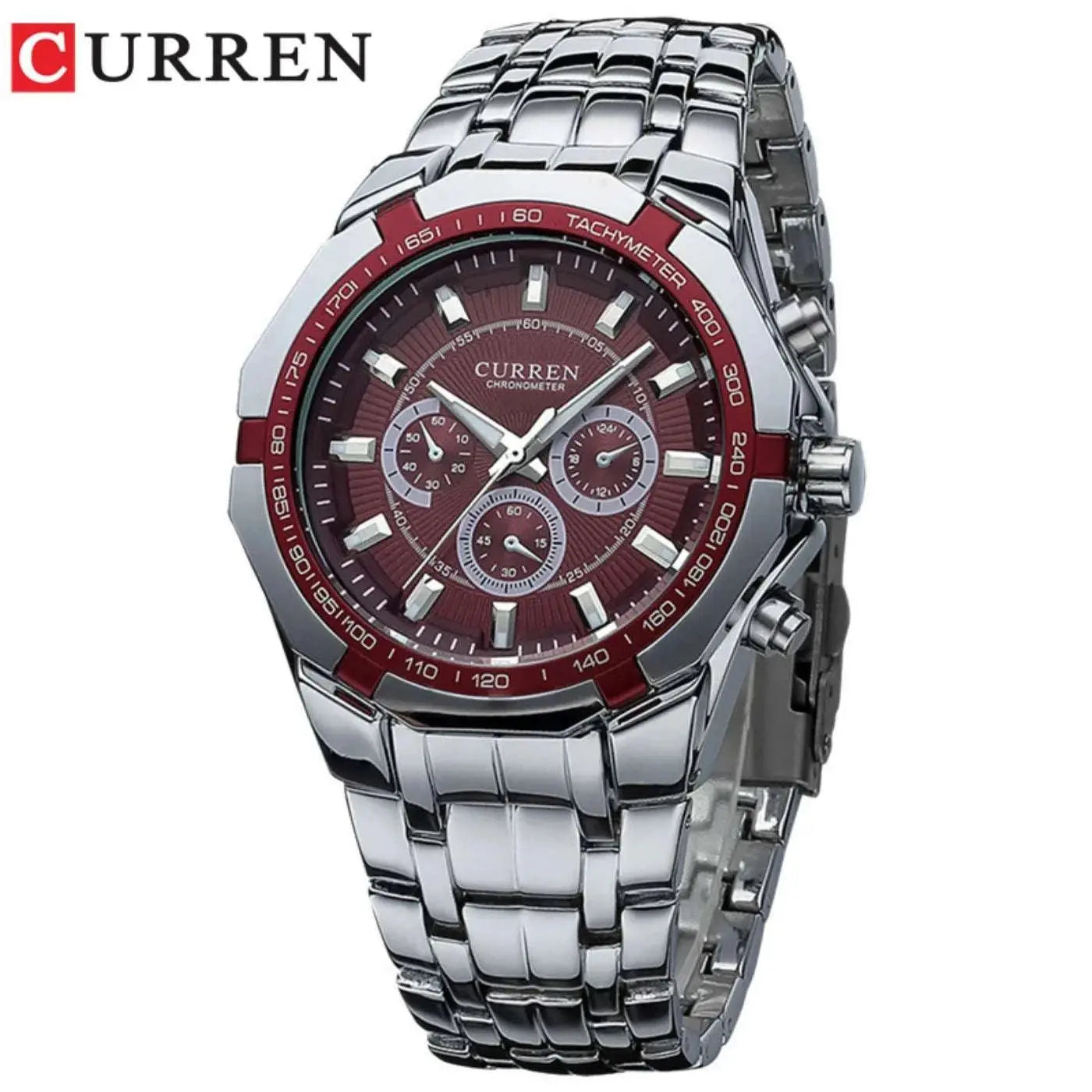 CURREN Men Luxury Brand Military Sport Mens Watches Full Steel Quartz Clock Men&