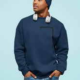 Mens Angled Logo Crewneck Sweatshirt Yellow Pandora