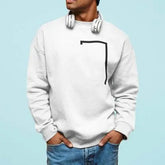 Mens Angled Logo Crewneck Sweatshirt Yellow Pandora