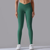 Crossover Waist Yoga Pants Women Hips Lifting Gym Leggings Seamless Sport Pants High Waist Fitness Leggings Workout Sportswear Khamik Shop Online