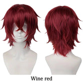 10-Inch Short Straight Hair Suitable For Both Men And Women, Cosplay Synthetic Hair Anime Role-Play Halloween Party Upturned Wig Khamik Shop Online