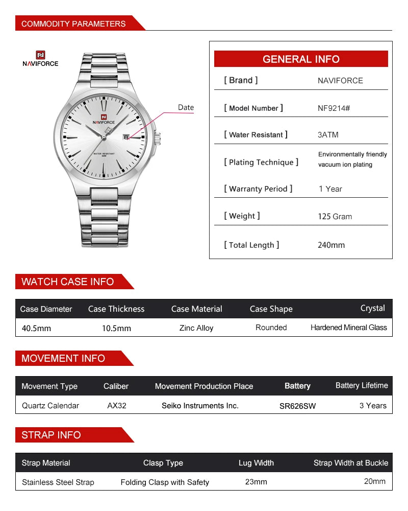 Original Design Fashion Men'S Watches Stainless Steel Simple Calendar Male Waterproof Wristwatches Relogio Masculino
