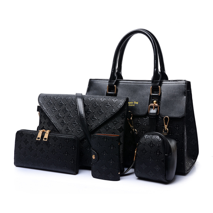 High Quality Luxury Leather Handbags Set For Women Maroon Asteria