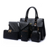 High Quality Luxury Leather Handbags Set For Women Maroon Asteria