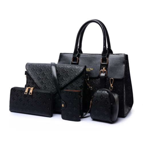High Quality Luxury Leather Handbags Set For Women Maroon Asteria