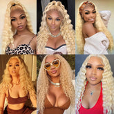 High Quality 613 Honey Blonde Colored Deep Wave Human Hair 1 3 4 Bundles Deal 28 30 32 Inch Long 100% Unprocessed Raw Vietnamese Human Hair Bundles Baby Soft Deep Curly Human Hair Bundles Extensions Can Be Dyed Wholesale Hair For Black Women Free Shipping Khamik Shop Online