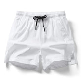 Men 2025 New  Summer Beach New Models Solid Color Fashion Leisure Comfortable Elastic Waist Double Pockets Cool Sports Shorts Khamik Shop Online