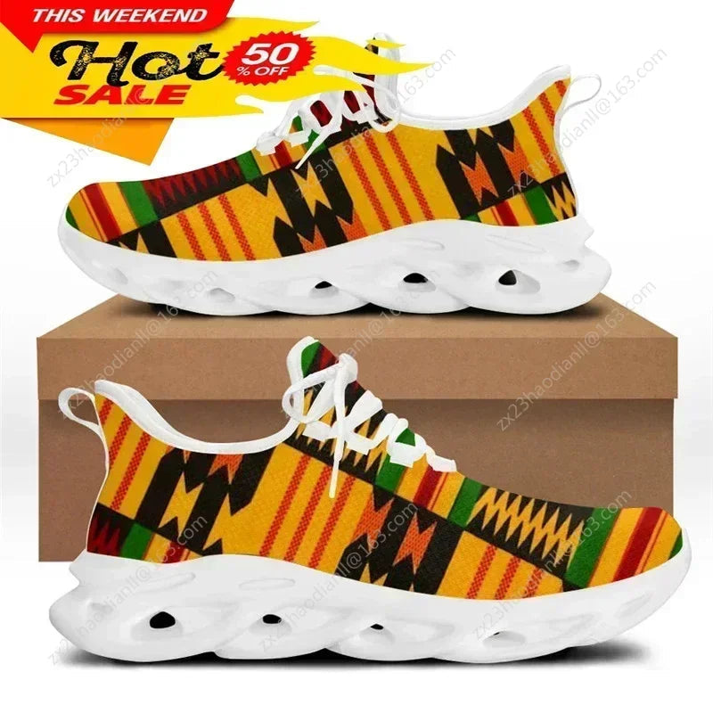 African Ethnic Tribal Pattern Sneaker for Male  New Men&