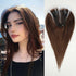 12 Inch Light Brown Ombre Middle Part Lace Front Topper 100% Remy Human Hair Topper Hair Pieces with Clips Extensions for Women Khamik Shop Online