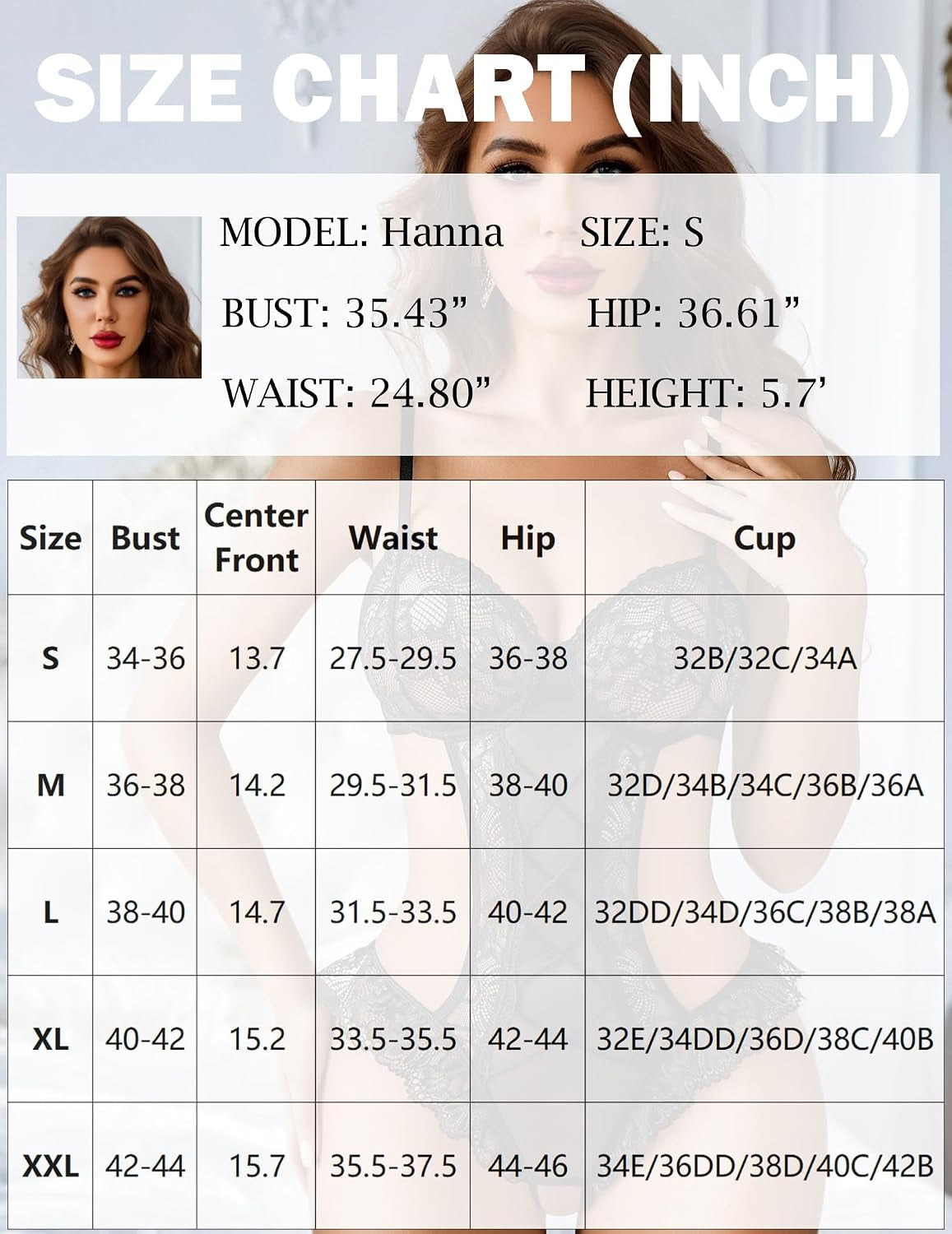 Women Lingeries Deep V Teddy Lingerie Sexy Lace Bodysuit One Piece Mini Babydoll