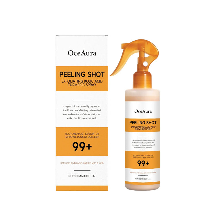 OCEAURA Turmeric Exfoliating Spray Deep Clean Remove Dead Skin Repair Cracks Smooth Brighten Skin Reduce Odor Skin Nourish Spray Khamik Shop Online