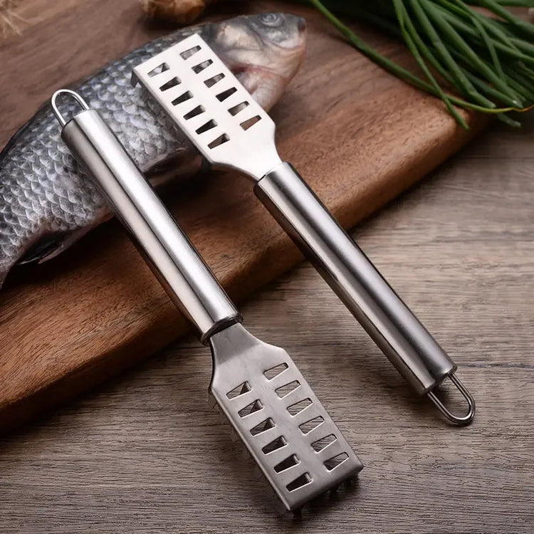 STLL Stainless Steel Fish Scale Remover Cleaner Kitchen Fish Scaler Fish  Graters Kitchen Gadgets Khamik Shop Online
