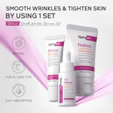 QUIYUM Retinol+Hyaluronic Acid Wrinkle Skincare Set Smooth Wrinkles & Fine Lines Improve Skin Elasticity & Radiance Khamik Shop Online